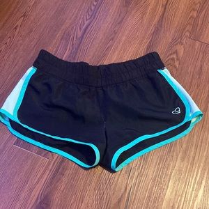 Small Live Love Dream Green and Black Athletic Shorts